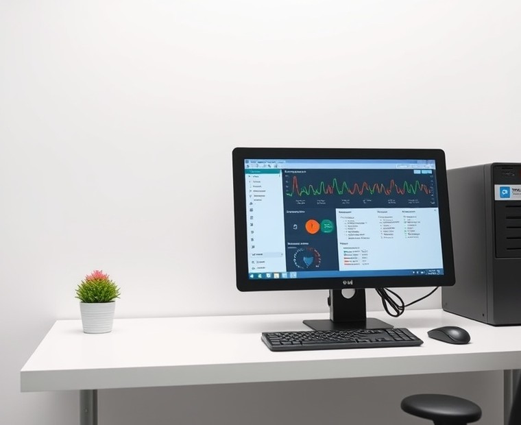 Equipo de desarrollo trabajando en el software del terminal